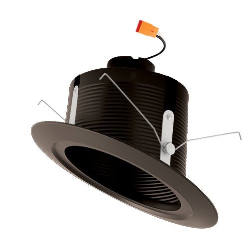 Elco 15W 5" Sloped Ceiling LED Baffle Insert Downlight Trim - 5CCT, 1050 Lumens - Sonic Electric