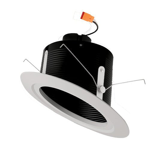 Elco 15W 5" Sloped Ceiling LED Baffle Insert Downlight Trim - 5CCT, 1050 Lumens - Sonic Electric