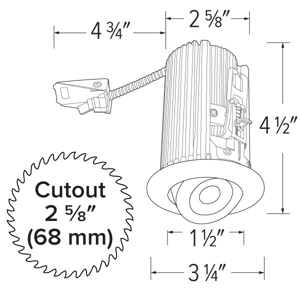 Elco 2 Round Adjustable Teak LED Light Engine - Multiple Finishes/Color Temperatures - Sonic Electric