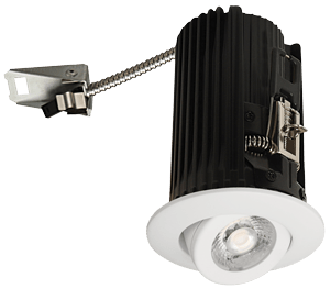 Elco 2 Round Adjustable Teak LED Light Engine - Multiple Finishes/Color Temperatures - Sonic Electric