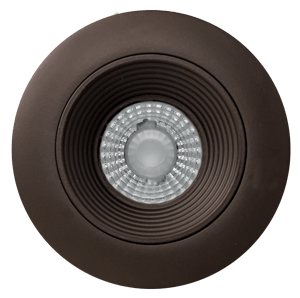 Elco 2 Round Baffle Teak LED Light Engine - Multiple Finishes/Color Temperatures - Sonic Electric