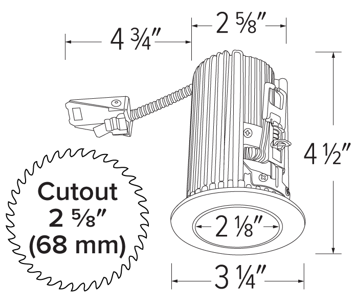 Elco 2 Round Reflector Teak LED Light Engine - Multiple Finishes/Color Temperatures - Sonic Electric