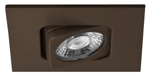 Elco 2 Square Adjustable Teak LED Light Engine - Multiple Finishes/Color Temperatures - Sonic Electric