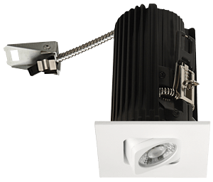 Elco 2 Square Adjustable Teak LED Light Engine - Multiple Finishes/Color Temperatures - Sonic Electric