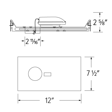 Elco 2 Teak ICA New Construction Frame - Sonic Electric