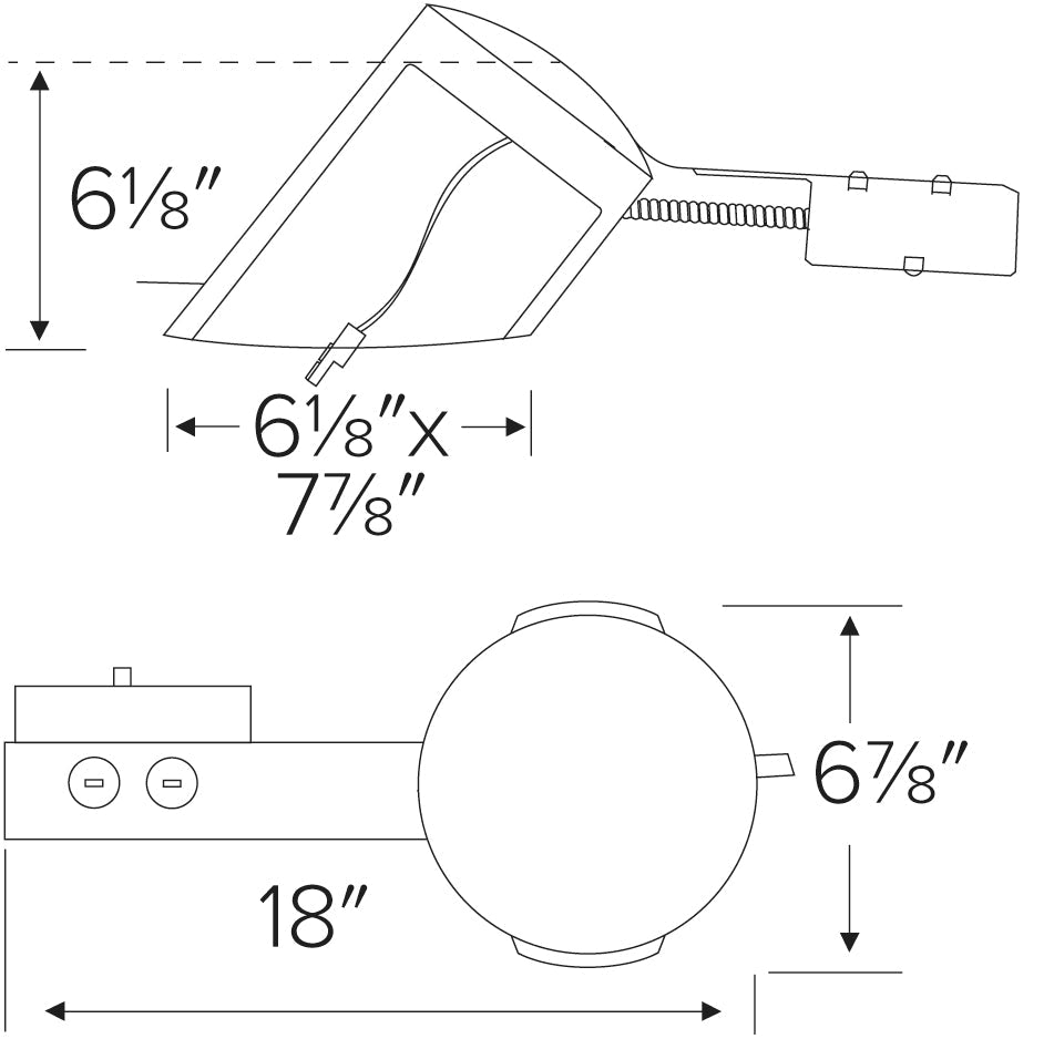 Elco 24W 6" LED IC Airtight Super Sloped Ceiling Remodel Housing - Sonic Electric