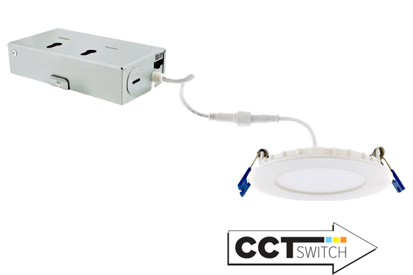 Elco 3" 10W Ultra Slim LED Round Panel Light with 5-CCT Switch - ERT311CT5W - Sonic Electric