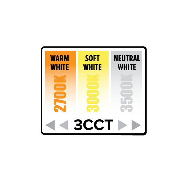 Elco 3" 9W Square LED Baffle Insert with Color Temperature Switch - Sonic Electric