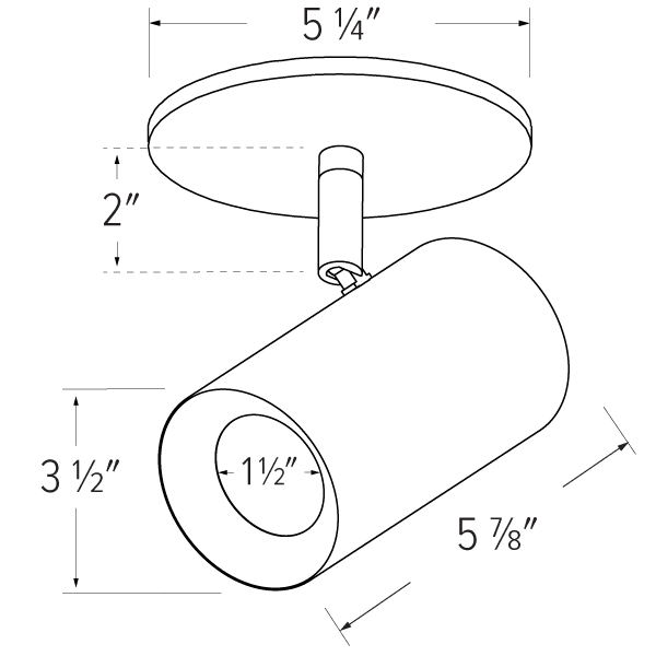 Elco 3 Koto Sylo Monopoint Fixture - Sonic Electric