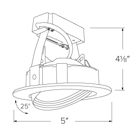 Elco 4 0-10V LED Adjustable Gimbal Insert for Ply System - Sonic Electric