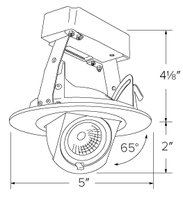 Elco 4 0-10V Round Adjustable LED Insert for Ply System - Sonic Electric