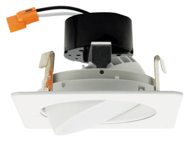 Elco 4" 11W 120V LED Square Adjustable Gimbal Insert with 5-CCT Switch - Sonic Electric