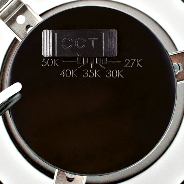 Elco 4" 11W 120V LED Square Adjustable Gimbal Insert with 5-CCT Switch - Sonic Electric