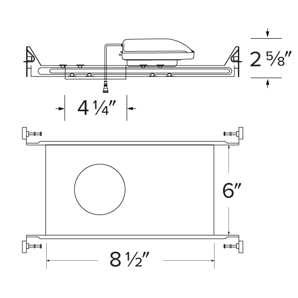 Elco 4 Canless Koto IC New Construction Frame - Sonic Electric