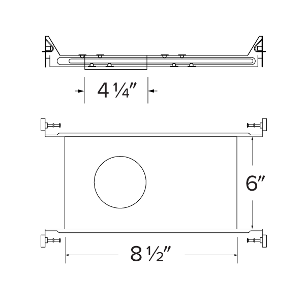 Elco 4 Canless Koto Plaster New Construction Frame for Power Pack - Sonic Electric