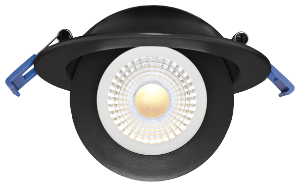 Elco 4 Floating Adjustable Eyeball Downlight with 5-CCT Switch - White or Bronze - Sonic Electric