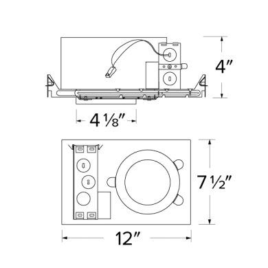 Elco 4" Koto Architectural Shallow Maximum Adjustability IC Airtight Housing - Sonic Electric