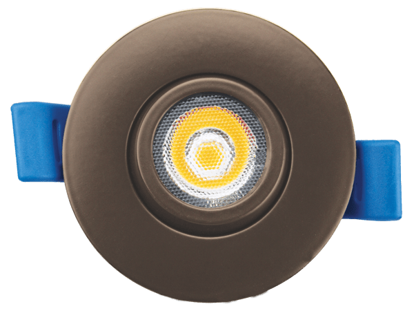 Elco 5W 120V 2" Ultra Slim LED Gimbal Lights with 5-CCT Switch - White or Bronze Finish - Sonic Electric