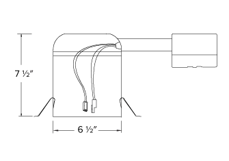 Elco 6 0-10V IC Remodel Dedicated LED Housing - EL770RICDXA - Sonic Electric