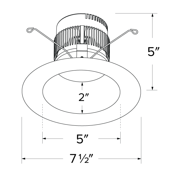 Elco 6 0-10V LED Inserts with 5-CCT and 3-Lumen Switch - Multiple Finishes - Sonic Electric