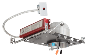 Elco 6 0-10V Shallow New Construction Dedicated LED Housing - Sonic Electric