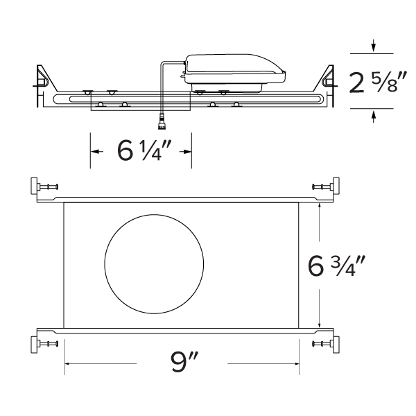 Elco 6 Canless Koto IC New Construction Frame - Sonic Electric