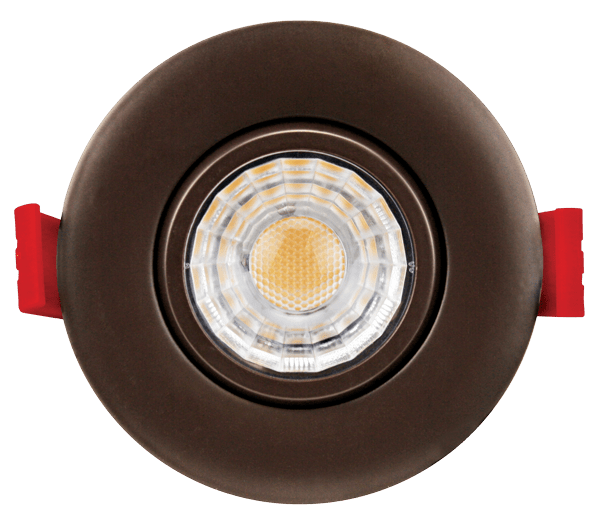 Elco 8W 120V 3" Ultra Slim LED Gimbal Light with 5-CCT Switch - 600 Lumens - Sonic Electric