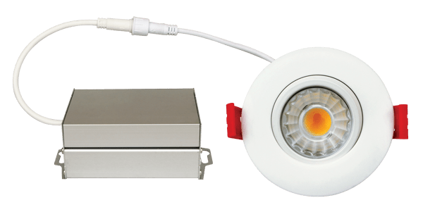 Elco 8W 120V 3" Ultra Slim LED Gimbal Light with 5-CCT Switch - 600 Lumens