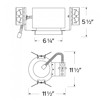 Elco Birch 6" New Construction Architectural Frame - Sonic Electric
