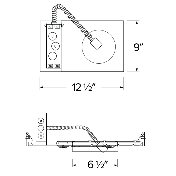 Elco Birch 6" New Construction Plaster Frame - Sonic Electric