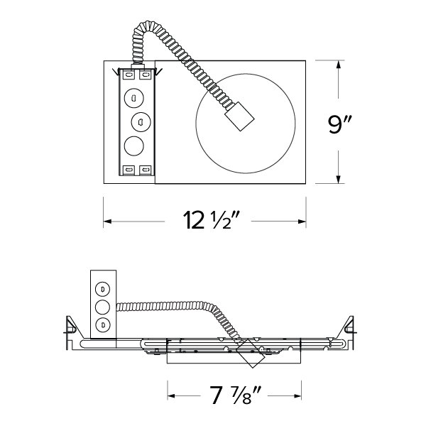 Elco Birch 8" New Construction Plaster Frame - Sonic Electric