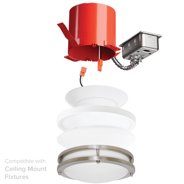 Elco EJB4RICDXA 4" 0-10V Remodel IC Airtight Housing for 2-Hour Fire Rated Ceilings - Sonic Electric
