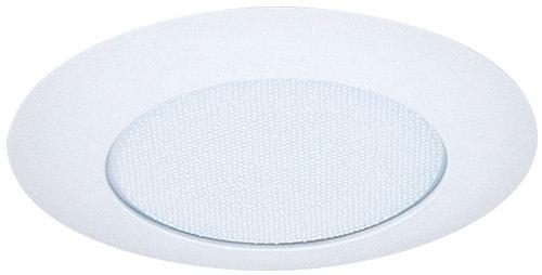 Elco EL112 6 CFL IC Lexan Shower Trim with Reflector and Frosted Lens - White Lexan