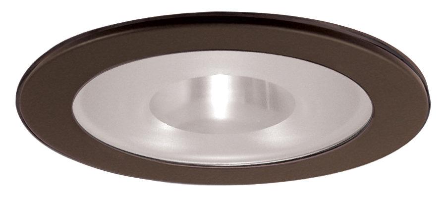 Elco EL1415 4 Low Voltage Adjustable Shower Trim with Frosted Pinhole Lens - Bronze