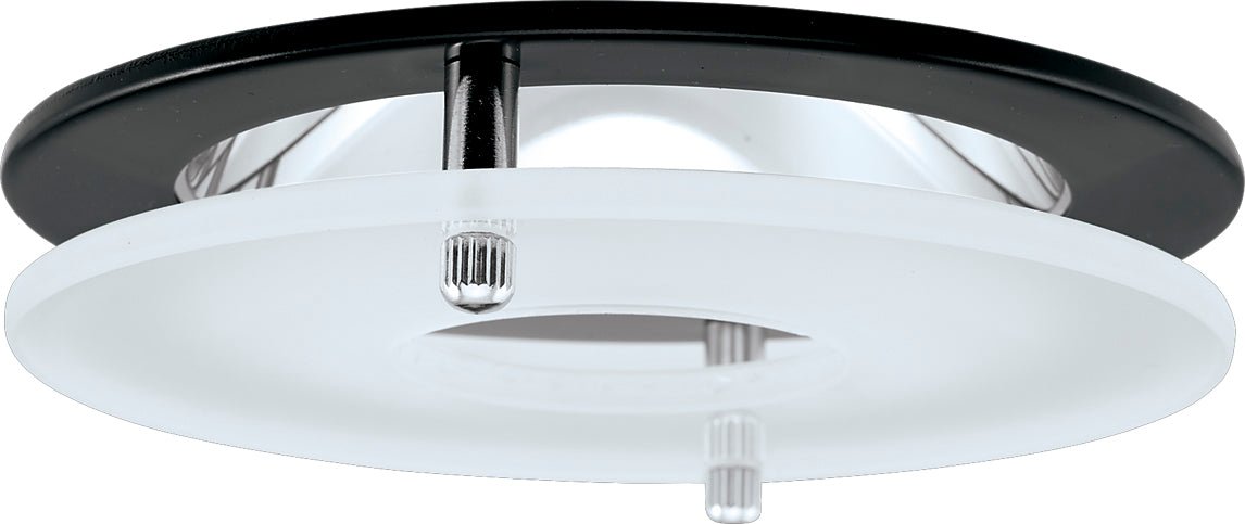 Elco EL1426W Low Voltage Adjustable Clear Reflector with Suspended Frosted Glass - White Ring