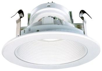 Elco EL1493W 4 Low Voltage Adjustable Step Baffle Trim - White - Sonic Electric
