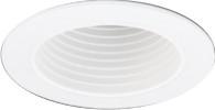 Elco EL1494W 4 Low Voltage Adjustable Deep Baffle Trim - White - Sonic Electric