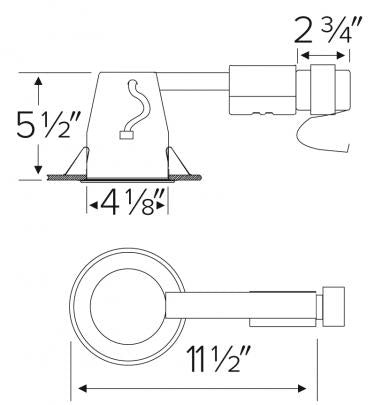 Elco EL1499RA 4 Low Voltage Airtight Remodel Housing - 12V 50W Watts - Sonic Electric