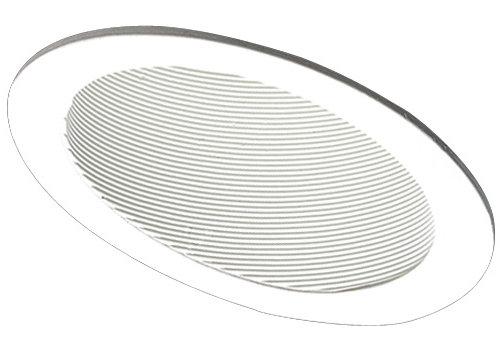 Elco EL622 6 120V and CFL Sloped Phenolic Baffle Trim - White