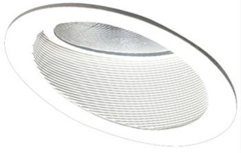 Elco EL624W 6 Sloped Phenolic Baffle with Gimbal Ring - White - Sonic Electric