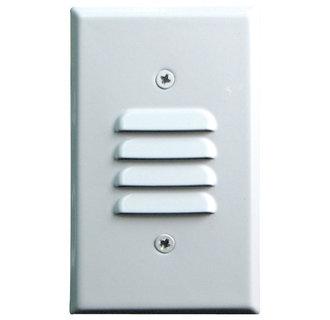 Elco ELST74 12V LED Vertical Mini Step Light with Louvered Faceplate
