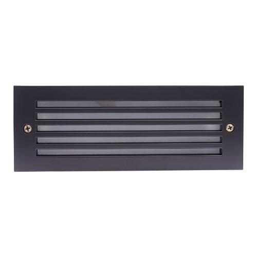 ELCO Lighting ELST82B LED Brick Light with Grill Faceplate 5.4W 3000K 340 lm 120V Black Finish - Sonic Electric