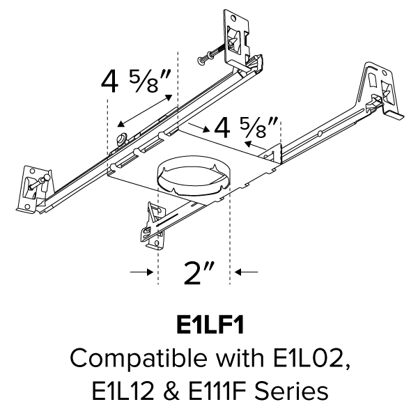 Elco New Construction Frames for Oak Recessed for Downlight or Adjustable - Sonic Electric