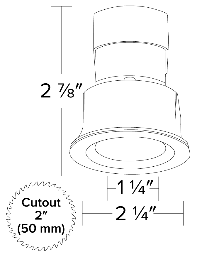 Elco Oak Cove Light E111F30W - 3W, 3000K, 300 lm - Sonic Electric