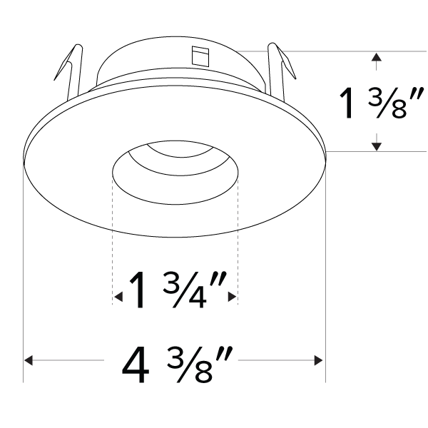 Elco Pex 3 Round Adjustable Pinhole Trim for Koto System - Sonic Electric