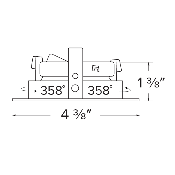 Elco Pex 3 Round Adjustable Pinhole Trim for Koto System - Sonic Electric