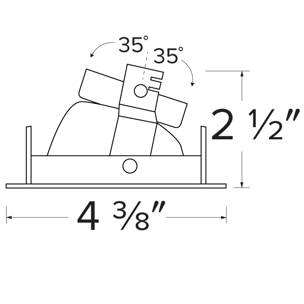 Elco Pex 3 Round Adjustable Reflector Wall Wash Trim for Koto System - ELK3622W, White - Sonic Electric