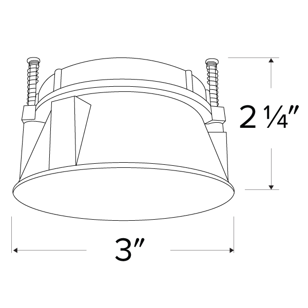 Elco Pex 3 Trimless Smooth Reflector Trim for Koto System - Sonic Electric