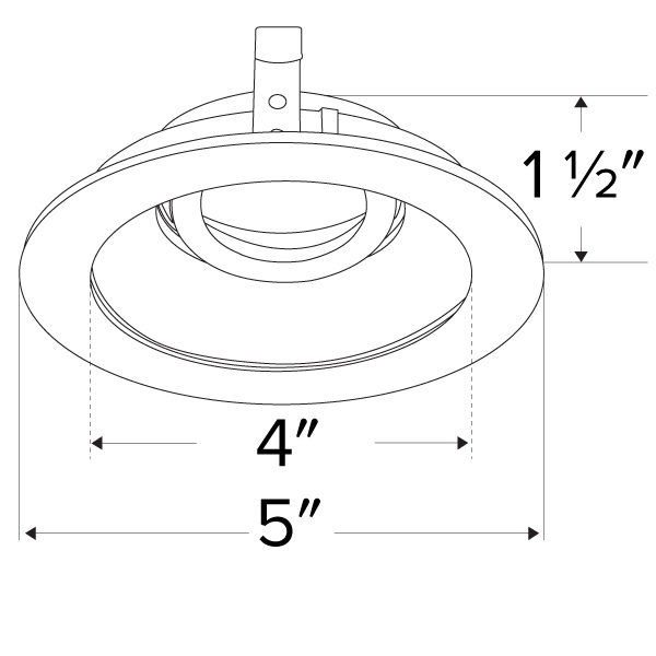 Elco Pex 4 Round Adjustable Gimbal Trim for Koto System - Sonic Electric