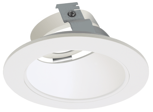 Elco Pex 4 Round Adjustable Wall Wash Trim for Koto System - White, ELK4122W - Sonic Electric